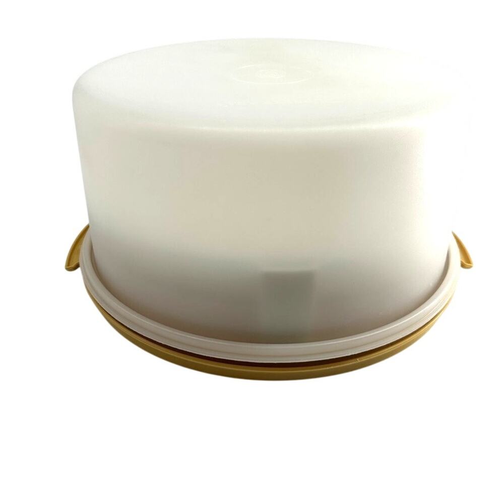 Vintage Tupperware Cake Taker Carrier w Elevated Tray Dome 1256-3 1866-2